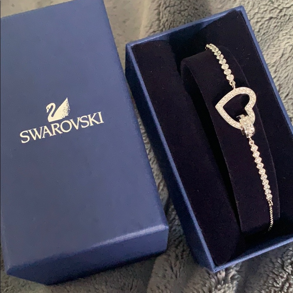 Swarovski lovely bracelet 7/24cm heart adjustable